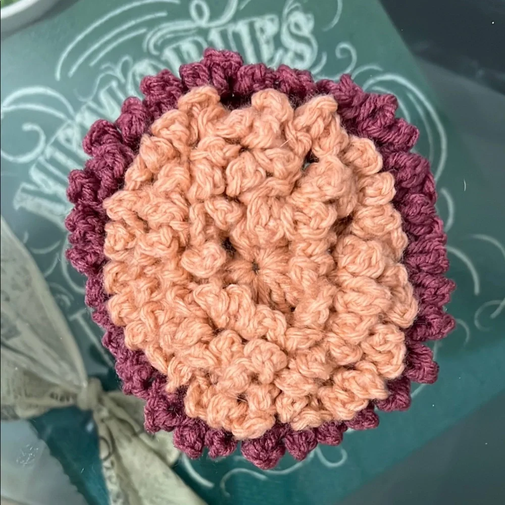 Handcrafted Crochet Spa 2pc spa set: Washcloth, Scrubbie